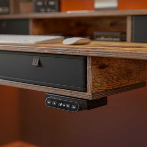 Inbox Zero Emanuiel Height Adjustable Standing Gaming Desk & Reviews